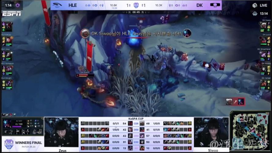 Siwoo安蓓萨巧妙反击单杀Doran雷克塞的先手突袭